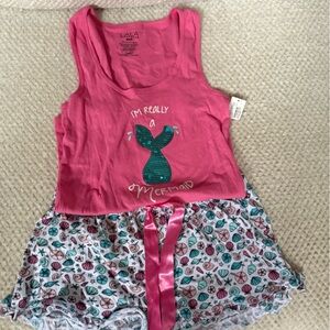 Pink Mermaid Pajama Set